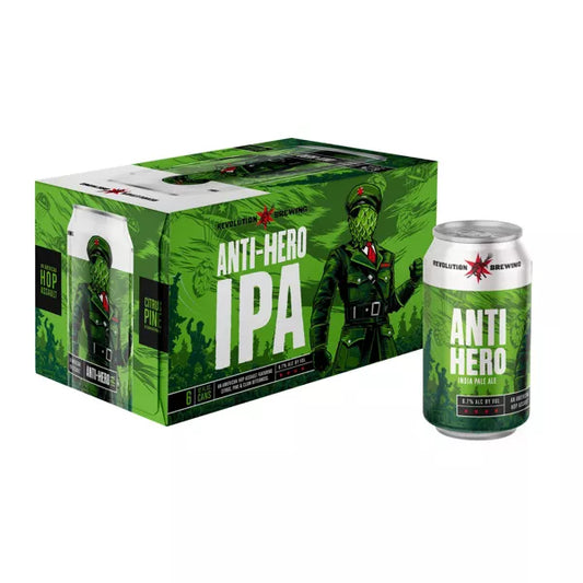 Revolution Anti-Hero IPA Beer - 6pk/12 fl oz Cans
