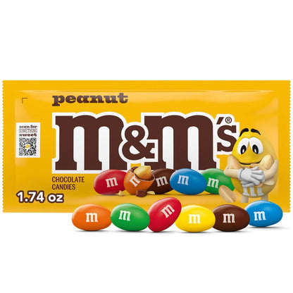 M&M'S, CHOCOLATE CANDIES, PEANUT, PEANUT