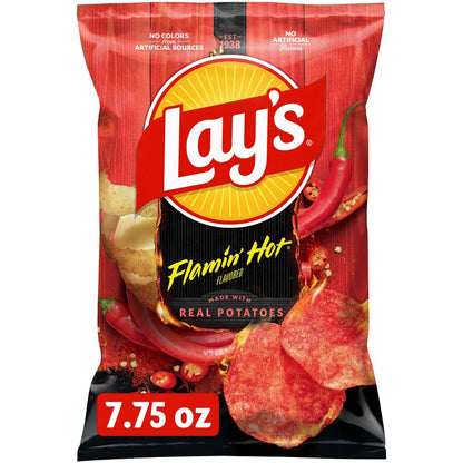 Lay's Flamin' Hot Flavored Potato Chips - 7.75oz