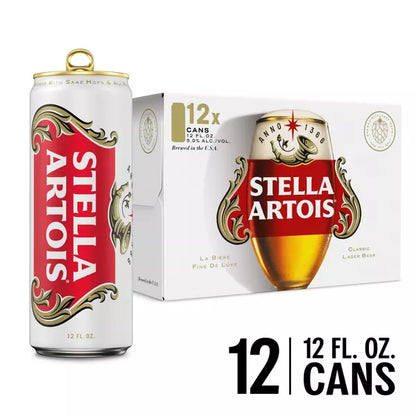 Stella Artois Premium Lager Beer - 12pk/12 fl oz Cans