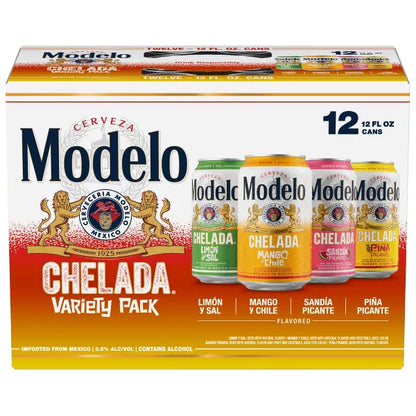 Modelo Chelada Variety Pack Flavored Beer - 12 fl oz/12pk Cans