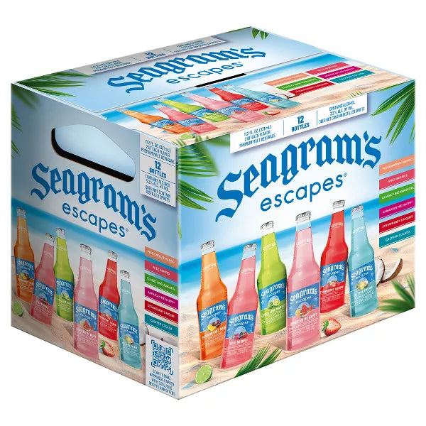 Seagram's Escapes Malt Beverage Variety Pack - 12pk/12 fl oz Bottles