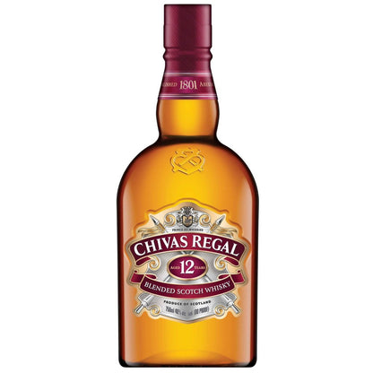 Chivas Regal Scotch Whisky Scotland 12 Year Old Blended, 750 mL