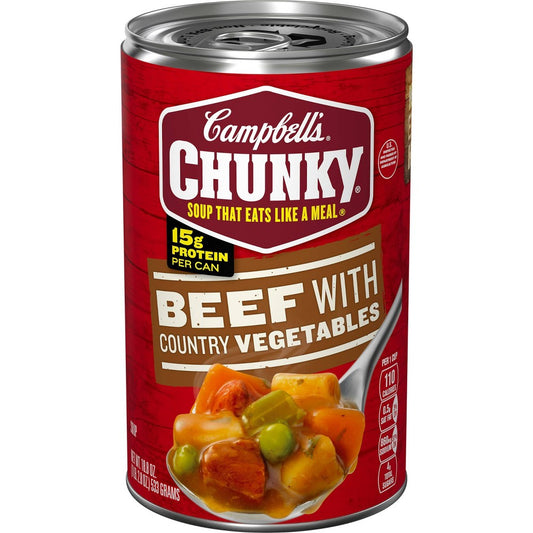 Campbell's Chunky Beef with Country Vegetables Soup - 18.8oz