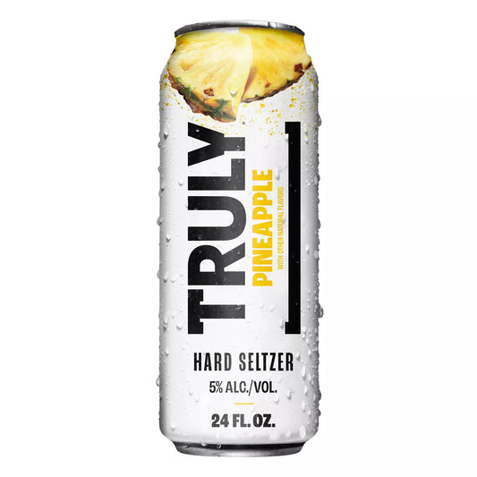 Truly Pineapple Hard Seltzer - 24 fl oz Can