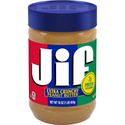 Jif Extra Crunchy Peanut Butter - 16oz