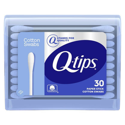 Q-tips Travel Size Cotton Swabs  Original  For Home  First Aid and Beauty  100% Cotton  30 Count