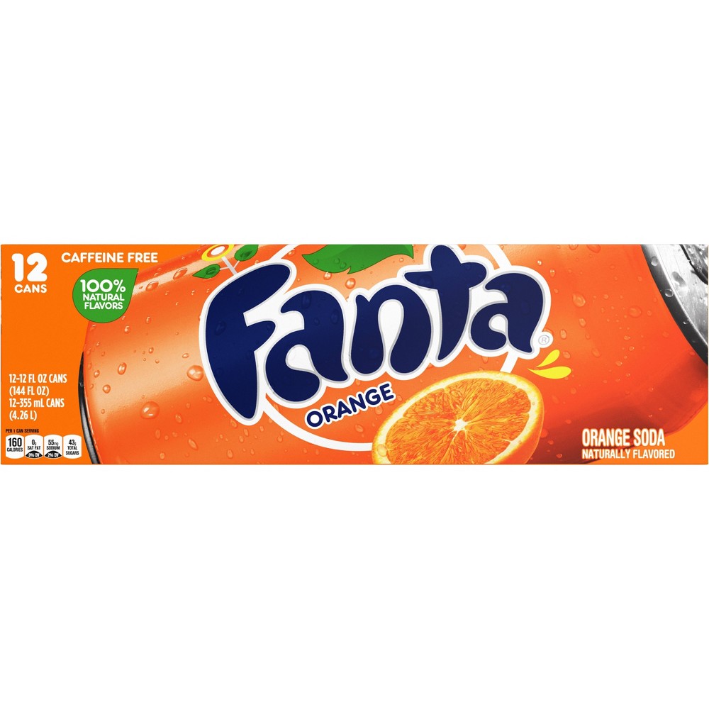 Fanta Orange Flavored Soda, 12 Fl. Oz., 12 Count