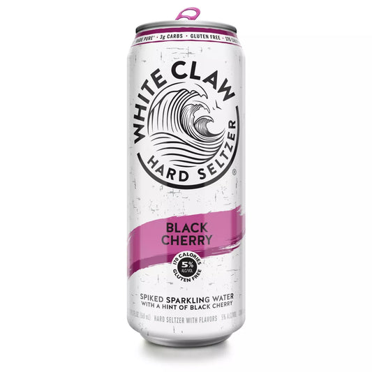 White Claw Black Cherry Hard Seltzer - 19.2 fl oz Can