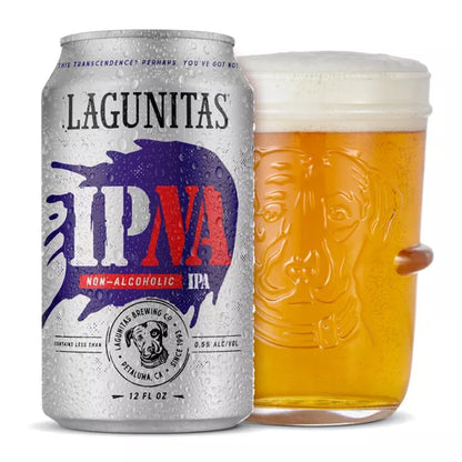 Lagunitas IPNA Dry Hopped Non-Alcoholic IPA Beer - 6pk/12 fl oz Cans