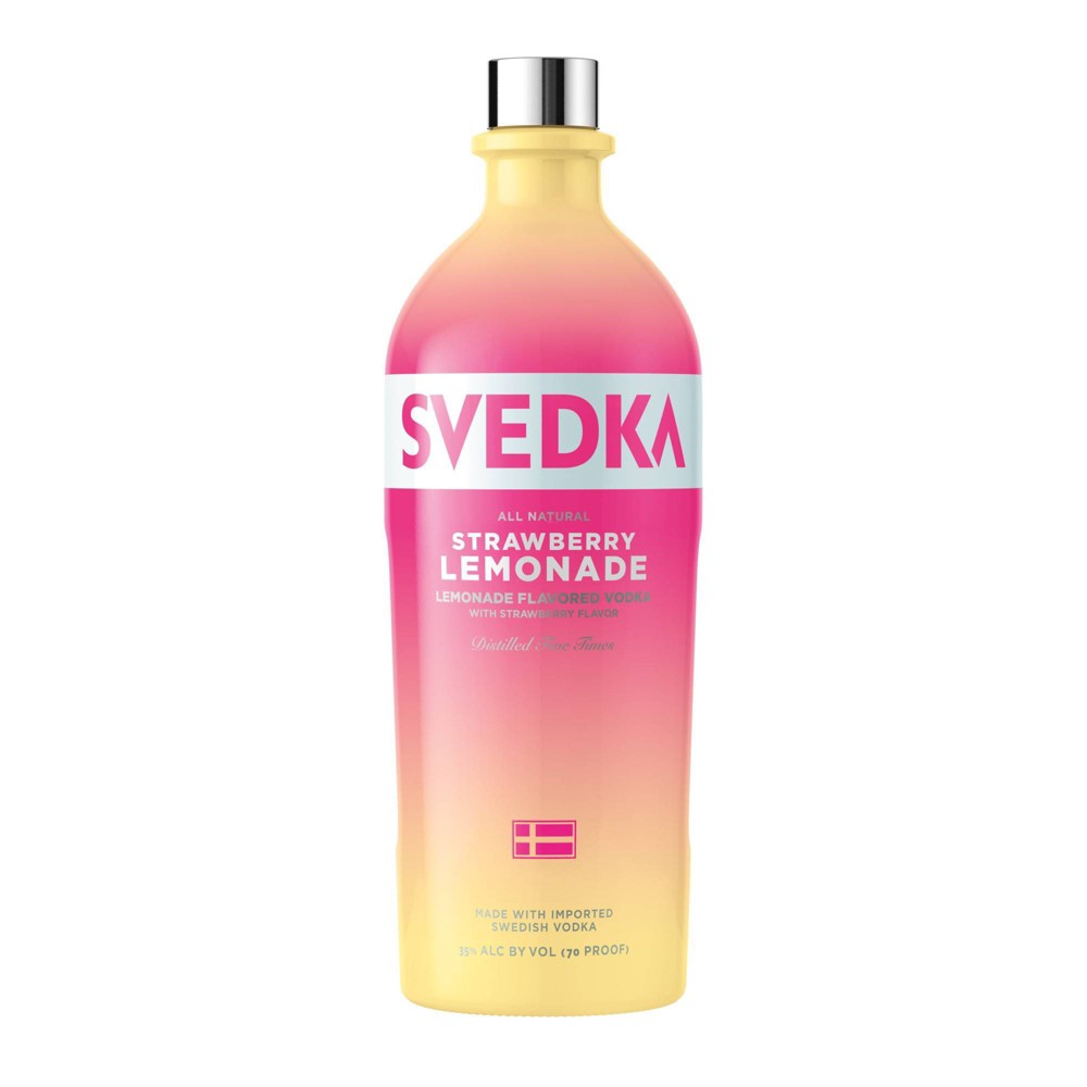 SVEDKA Strawberry Lemonade Flavored Vodka, 1.75 L Bottle, 70 Proof