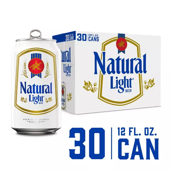 Natural Light Beer - 30pk/12 fl oz Cans