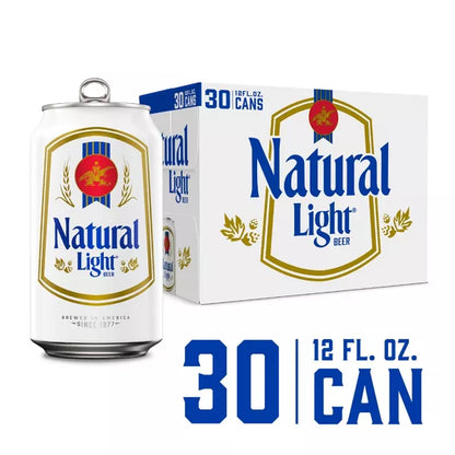 Natural Light Beer - 30pk/12 fl oz Cans