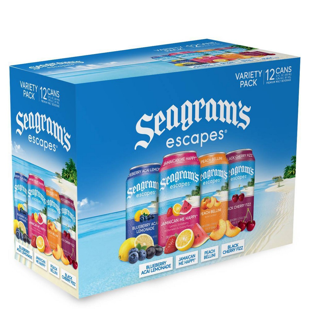 Seagram's Escapes Cocktail Variety Pack, 12 pack, 12 fl oz