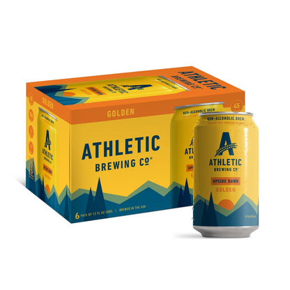 Athletic Brewing Company Upside Dawn Non-Alcoholic Beer Golden Ale - 6pk/12 fl oz Cans