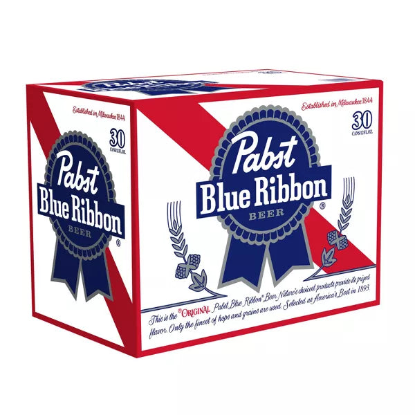 Pabst Blue Ribbon Beer - 30pk/12 fl oz Cans