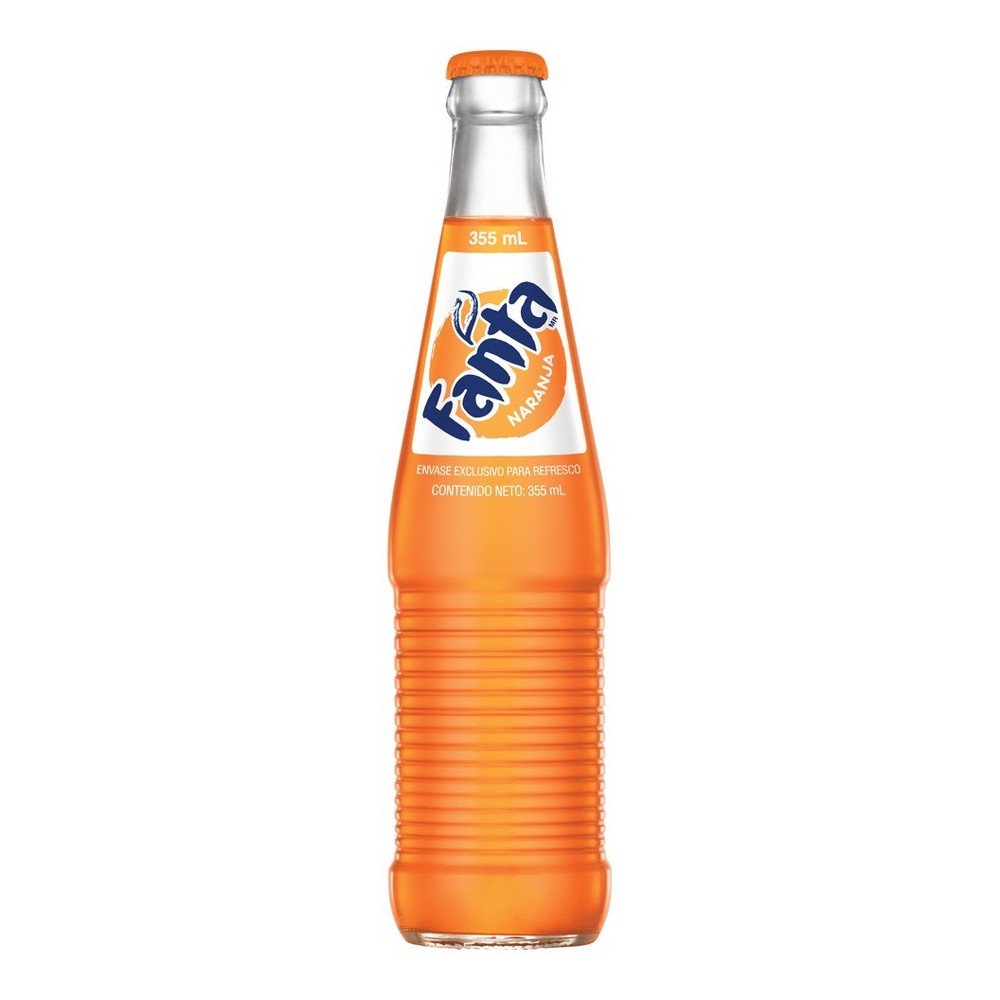 Fanta Orange Mexico Glass Bottle, 355 mL