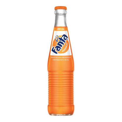 Fanta Orange Mexico Glass Bottle, 355 mL