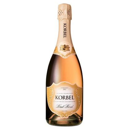 Korbel California Brut Rose California Champagne, 750 mL