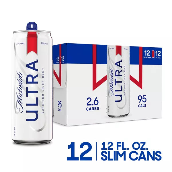 Michelob ULTRA Superior Light American Lager Beer - 12pk/12 fl oz Cans