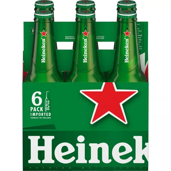 Heineken Original Lager Beer - 6pk/12 fl oz Bottles
