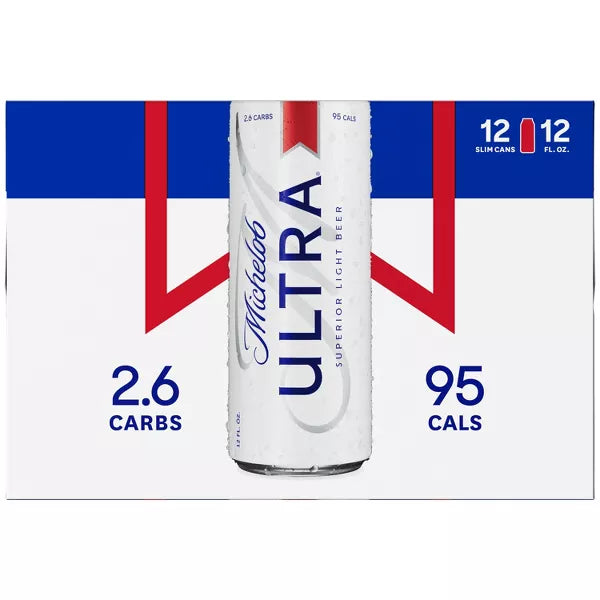 Michelob ULTRA Superior Light American Lager Beer - 12pk/12 fl oz Cans
