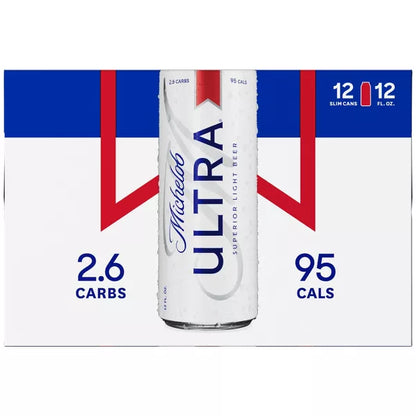 Michelob ULTRA Superior Light American Lager Beer - 12pk/12 fl oz Cans
