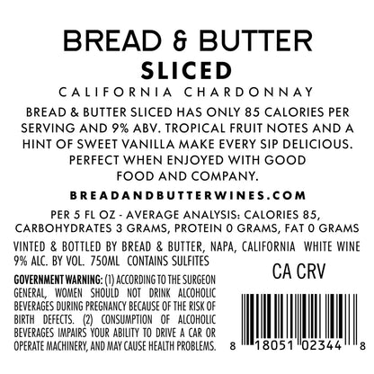 Bread & Butter Sliced Chardonnay Wine - 750ml Bottle