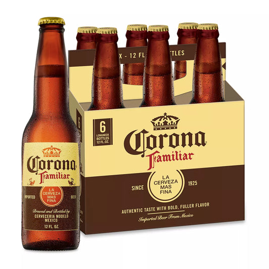Corona Familiar Lager Beer - 6pk/12 fl oz Bottles