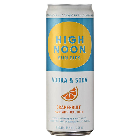 High Noon Sun Sips Grapefruit Vodka & Soda - 355ml Can