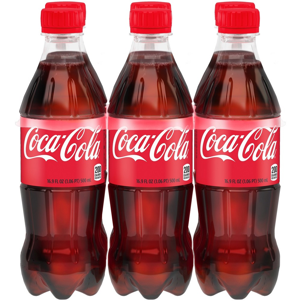 Coca-Cola Bottles, 16.9 fl oz, 6 Pack
