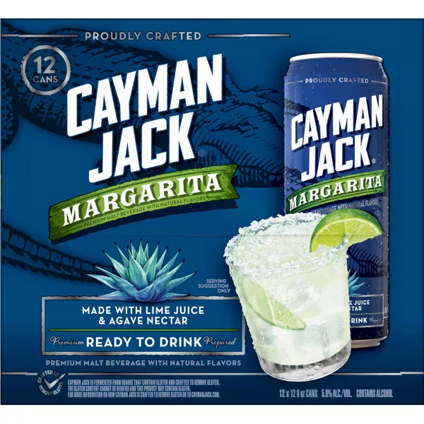 Cayman Jack Margarita - 12pk/12 fl oz Cans