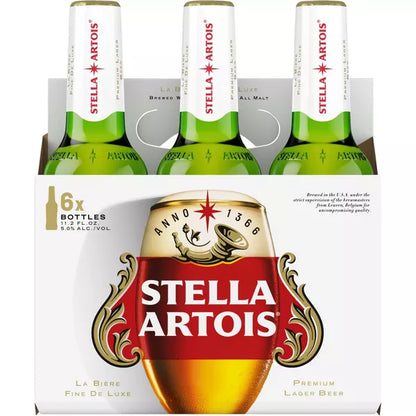 Stella Artois Premium Lager Beer - 6pk/11.2 fl oz Bottles