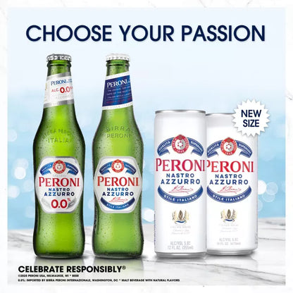 Peroni Nastro Azzurro Lager Beer - 6pk/12 fl oz Bottles