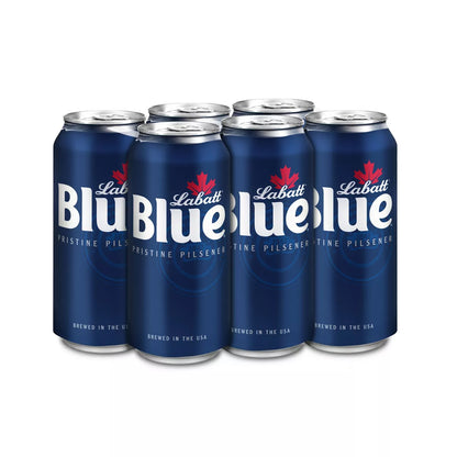 Labatt Blue Canadian Pilsener Beer - 6pk/16 fl oz Cans