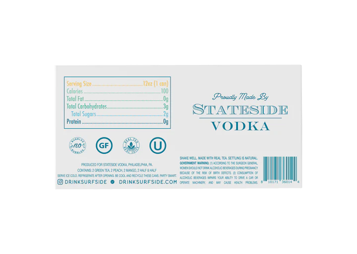 Surfside Green Tea + Vodka Variety 8 Pack