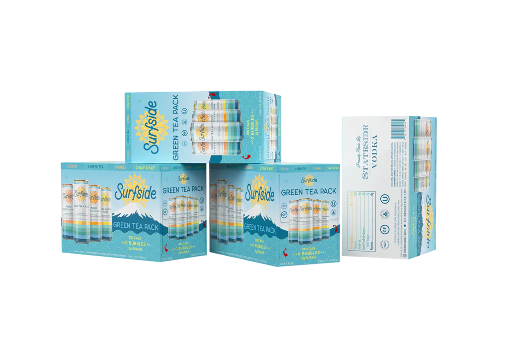 Surfside Green Tea + Vodka Variety 8 Pack