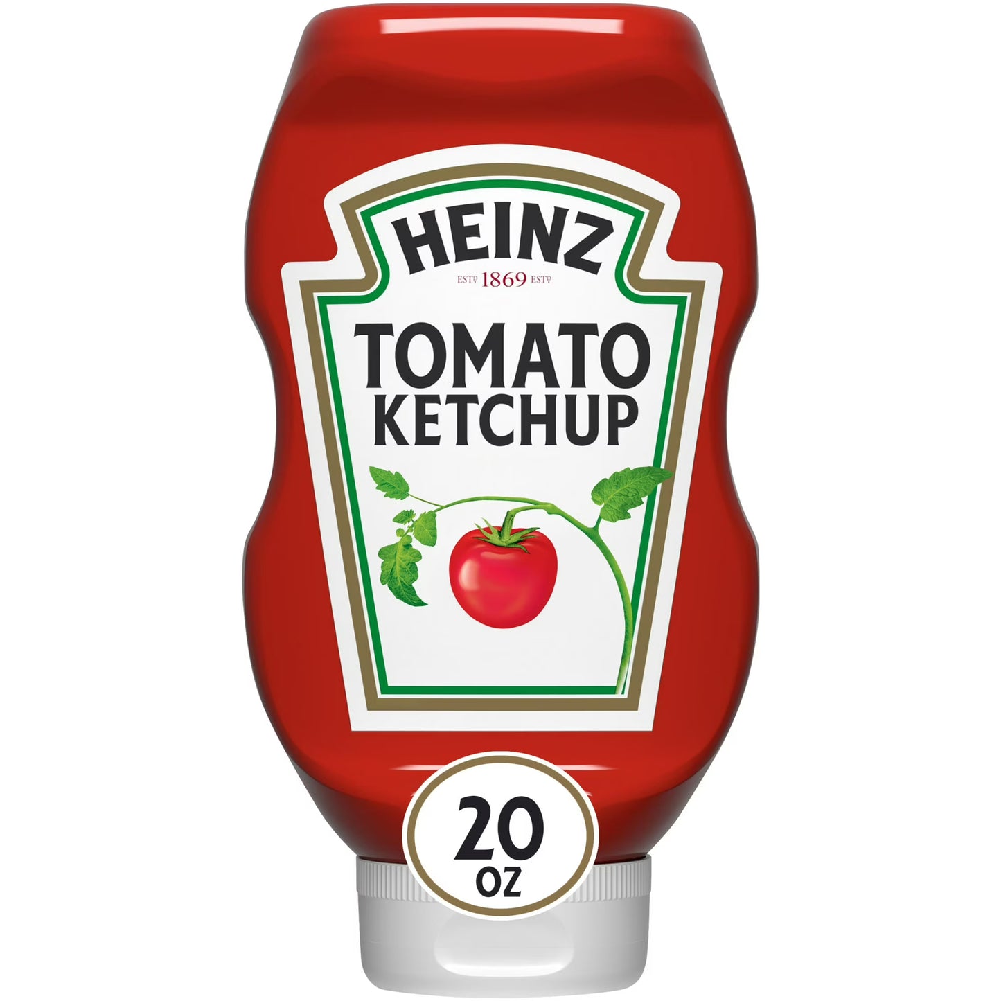 Heinz Tomato Ketchup, 20 oz Bottle, Liquids, Casein-Free, Heinz