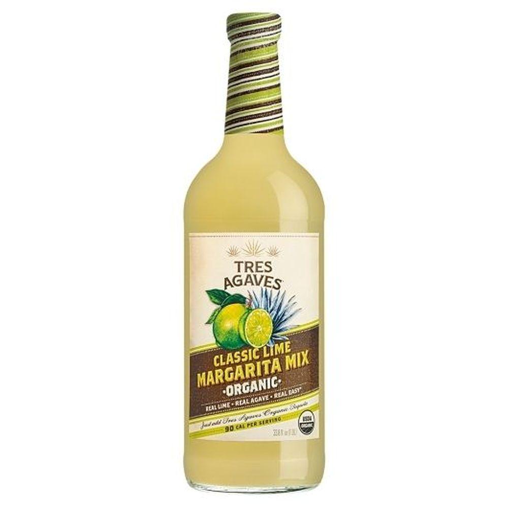 Tres Agaves Organic Lime Margarita Mix  1 Liter Bottle