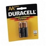 Duracell Coppertop AA Alkaline Batteries 1.5 Volt 2 Each