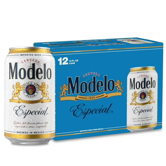 Modelo Especial Mexican Lager Import Beer, 12 Pack 12 fl. oz. Cans, 4.4% ABV