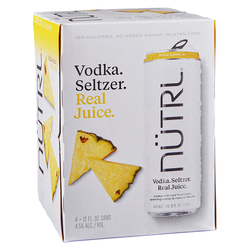 Nutrl Pineapple 4Pk Can