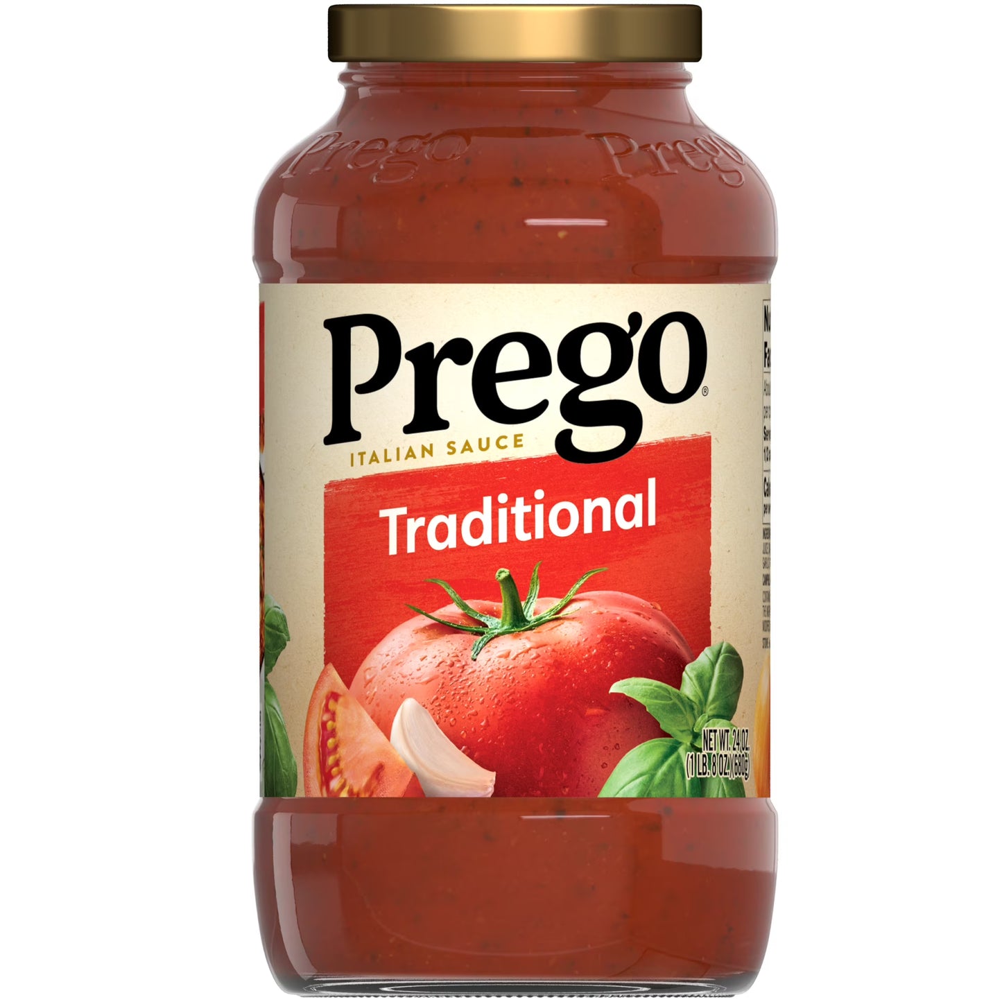 Prego Traditional Pasta Sauce, 24 oz Jar