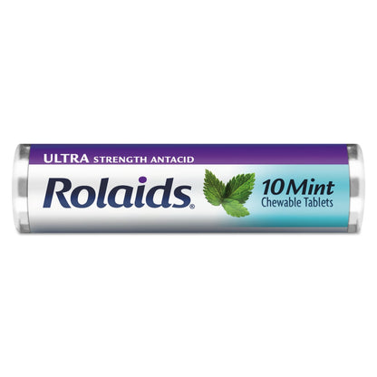 Rolaids Ultra Strength Tablets  Mint 10ct Roll