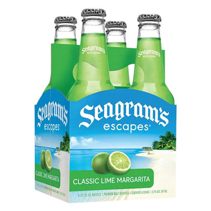 Seagram's Escapes Classic Lime Margarita Cocktail, 4 pack, 11.2 fl oz