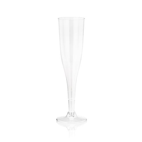 True Plastic Champagne Flutes For Birthday Cocktail Party 5.5 oz Set Of 12