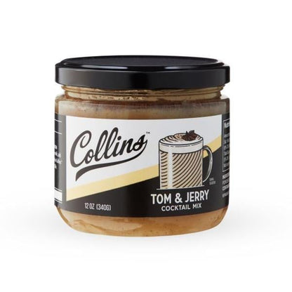 Collins Tom & Jerry Mix  Real Ingredients  Craft Cocktail Mixers  Hot Buttered Rum Style Drink  12 oz