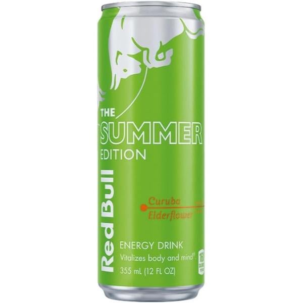 Red Bull Summer Edition Energy Drink  Curuba Elderflower  114mg Caffeine  12 fl oz Can