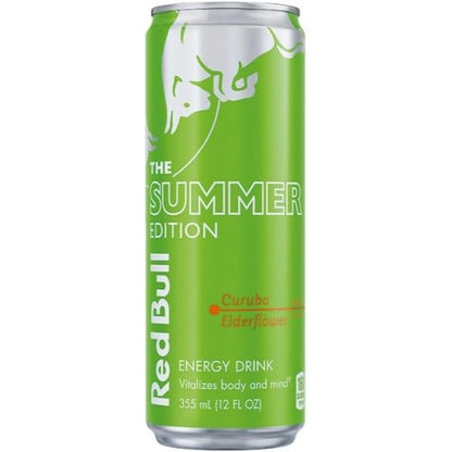 Red Bull Summer Edition Energy Drink  Curuba Elderflower  114mg Caffeine  12 fl oz Can