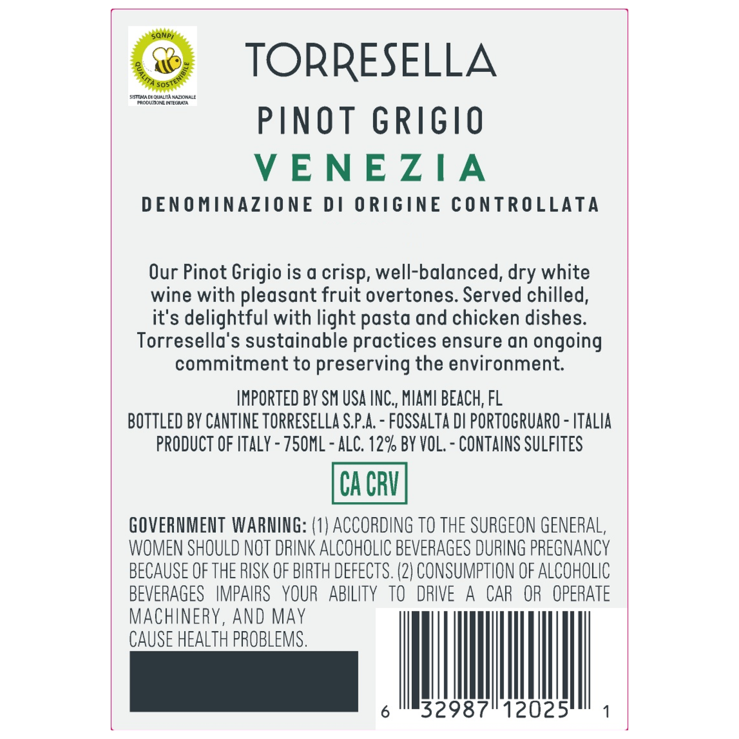 Torresella Pinot Grigio Venezia DOC 750ml